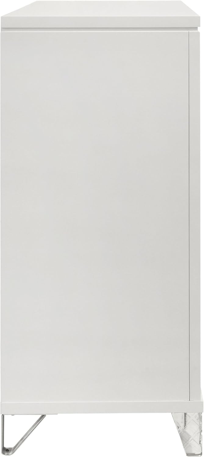 Coaster Home Furnishings Marmore Contemporary 64-inch 9-Drawer Bedroom Dresser Clothing Storage Cabinet Wide Chest of Drawers Organizer Unit White 224963