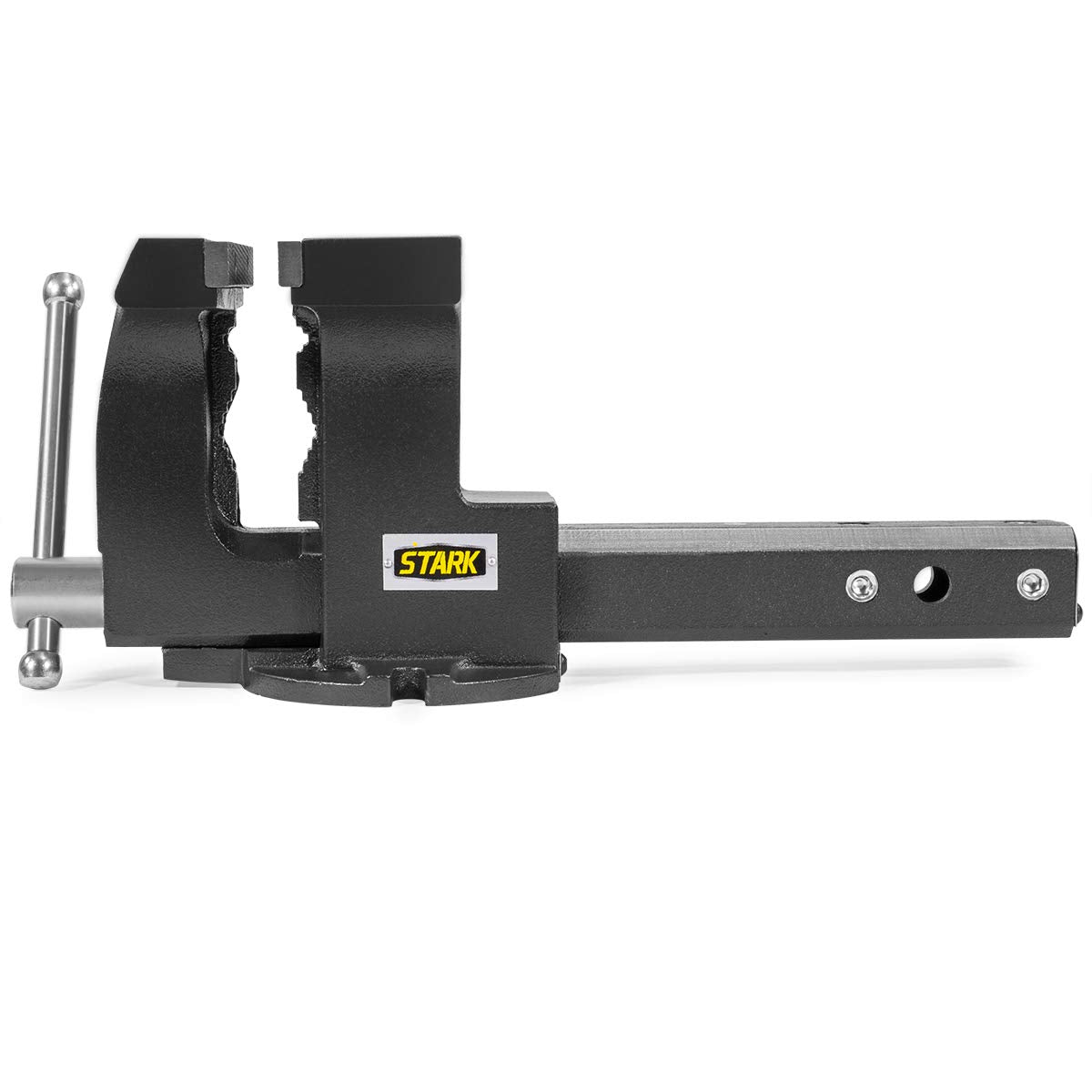 Stark USA 2-in-1 Tow Hitch Truck Vise 6' Bench Vise Fits Standard 2' Hitch Receiver Bench Mount Trailer Portable Work Vise Truck Trailer Receiver Portable Work