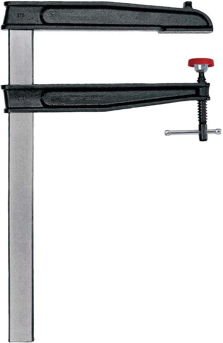 BESSEY Deep Reach Tradesman's Bar Clamp - 10 In. Throat x 24 In - CDS24-10WP - Woodworking Clamps with Wooden Handle, Ideal for Home Improvement, Workbench Projects, carpentry and Cabinetry