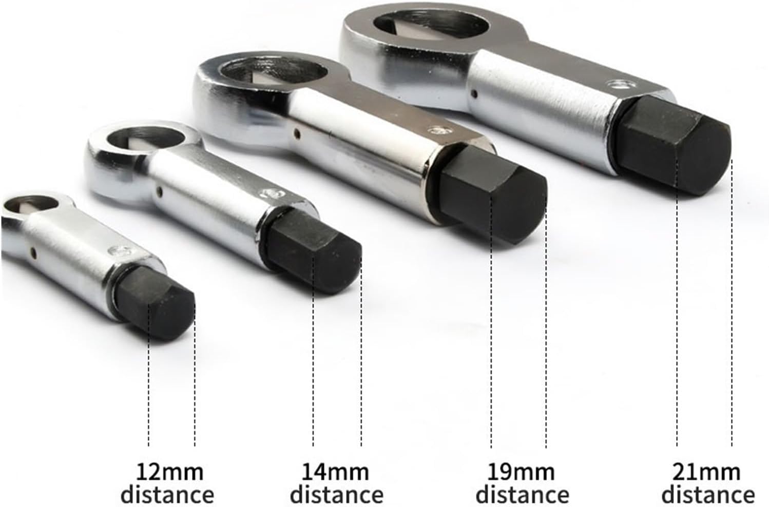 Adjustable Puller 4Pcs 9-27mm Nut Splitter Damaged Bolt Nut Separator Extractor Remover Cutting Tools Screw Breaker Set