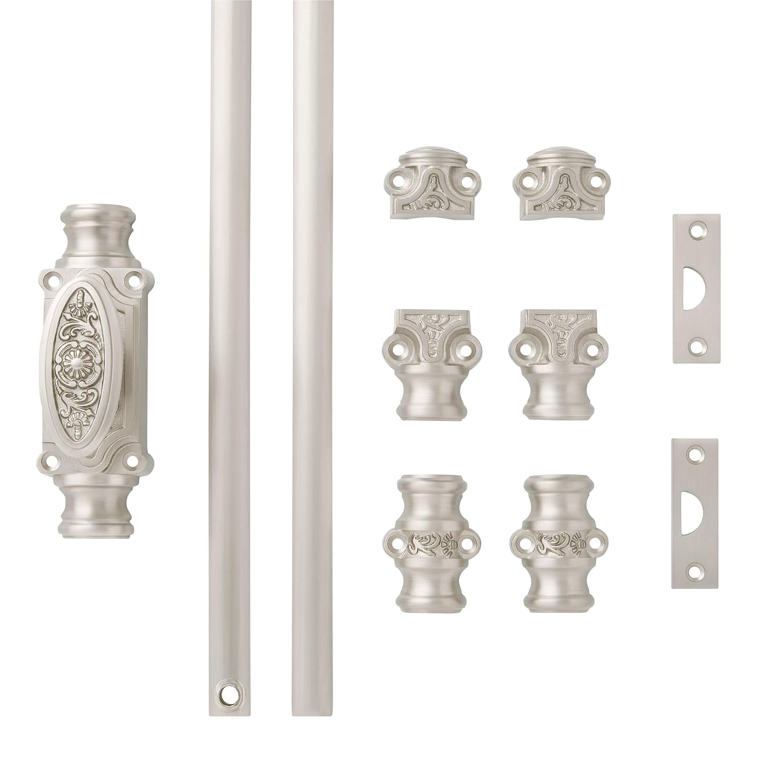Signature Hardware 955211-1.75 Helmina 72 Inch Tall Window Cremone Security Bolt - Antique Brass