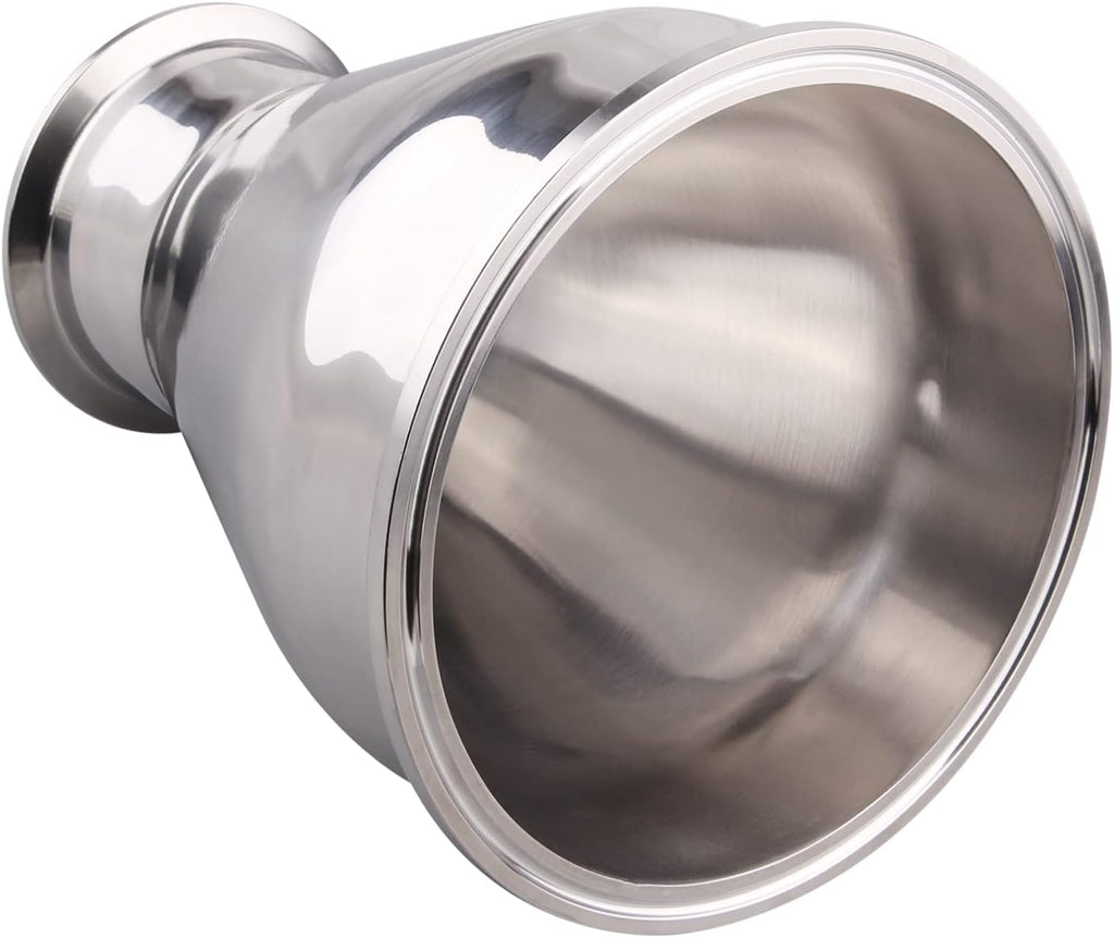 DERNORD Sanitary Fitting Reducer Fitting SUS304 Tri Clamp Ferrule Style 6' Tube OD to 3' Tube OD