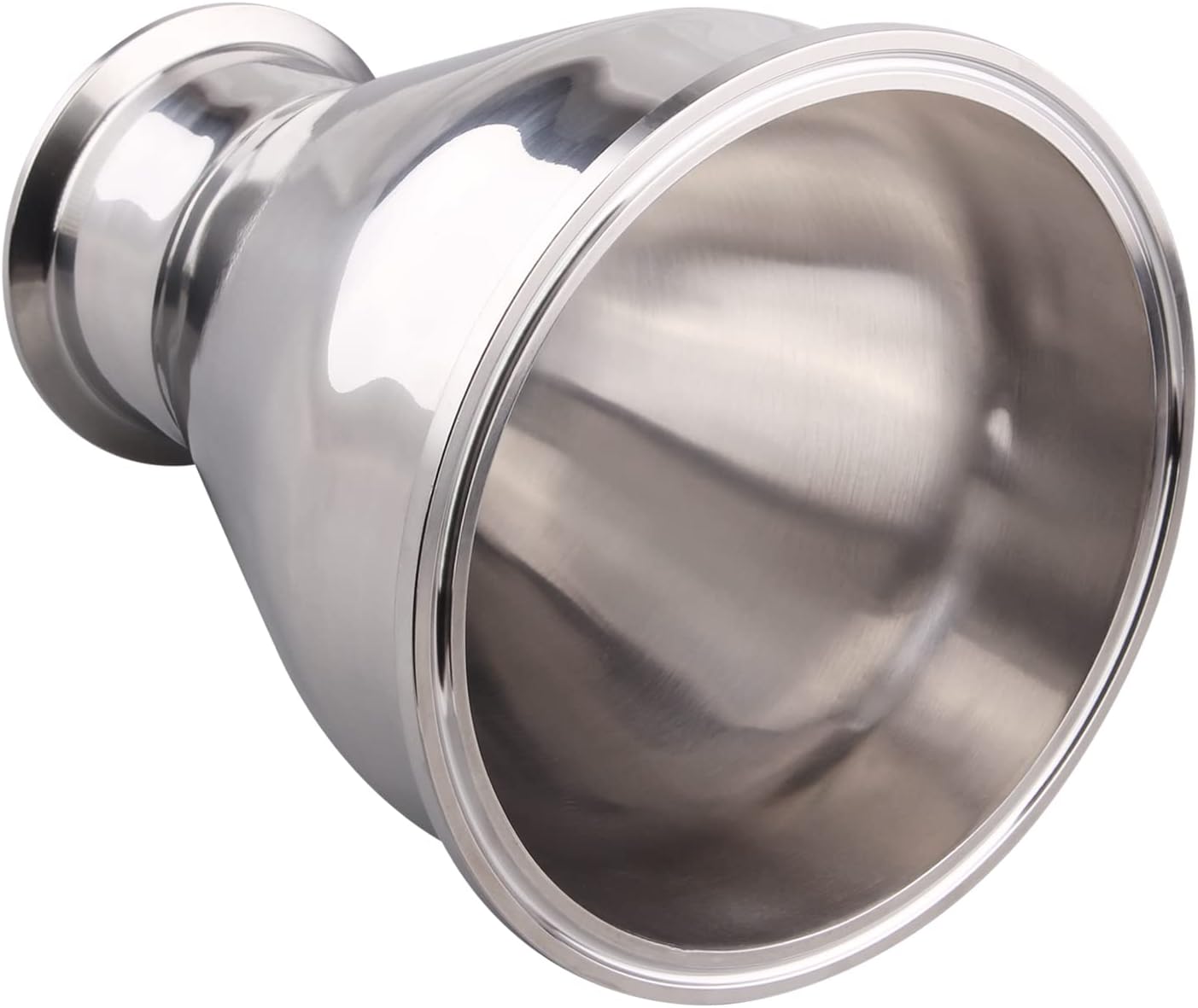 DERNORD Sanitary Fitting Reducer Fitting SUS304 Tri Clamp Ferrule Style 6' Tube OD to 3' Tube OD