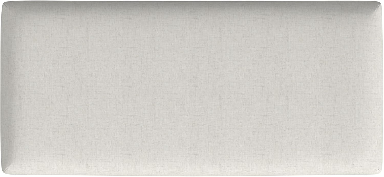 HomePop 40' Decorative Storage Ottoman Bench - Cream Textured Woven