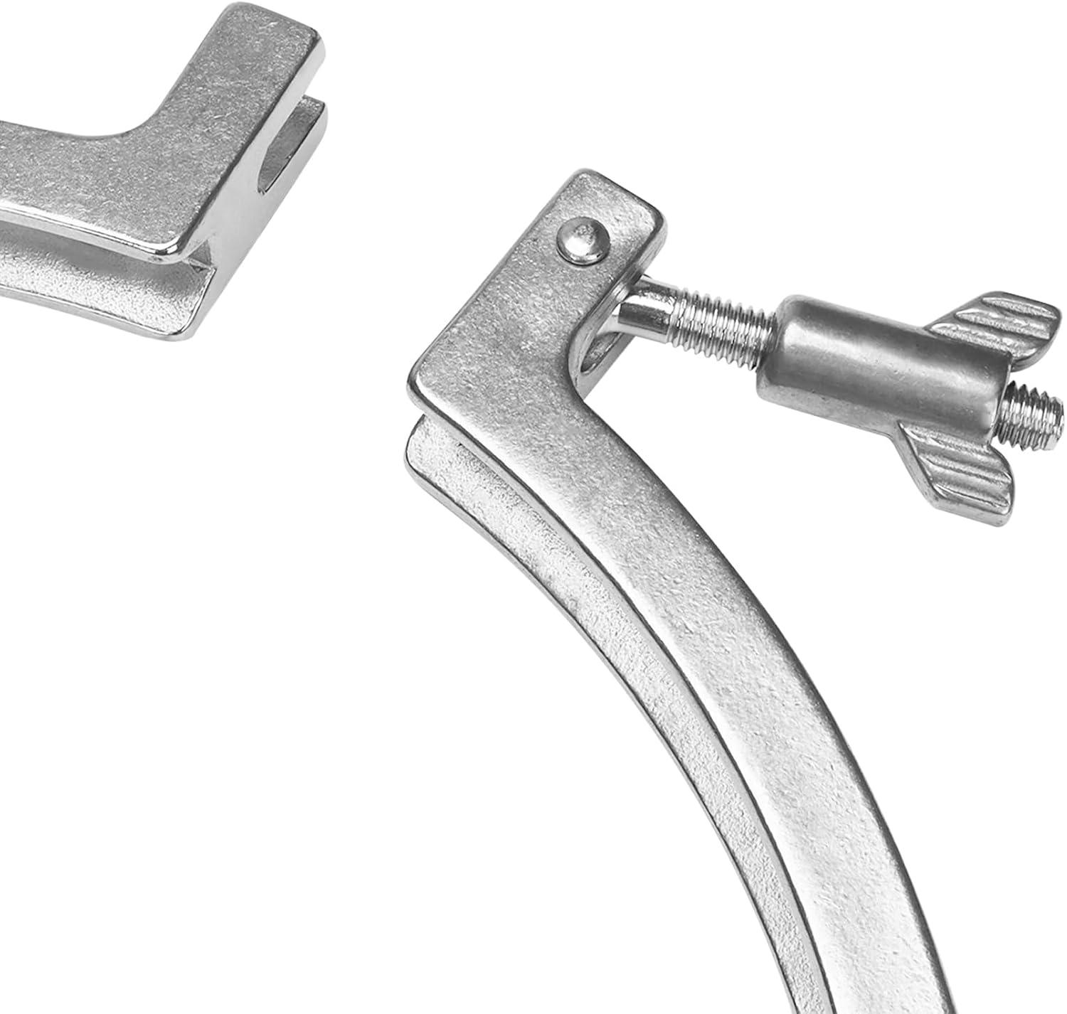 DERNORD Single Pin Heavy Duty Tri Clamp Stainless Steel 304 with Wing Nut for Ferrule TC with 1PC Silicone Gasket (12 inch Tri Clamp+Silicone Gasket)