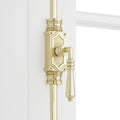 Signature Hardware 955213-4.75 Romlain 72 Inch Tall Window Cremone Security Bolt - Polished Brass