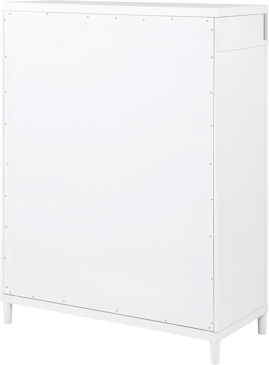 Coaster Home Furnishings - Gracemont - Wood - 5-Drawer Chest of Drawers with Bar Pull Handles, Rounded Corners, Metal Tube Accents and Felt-Lined Top - Bedroom - White - 225075