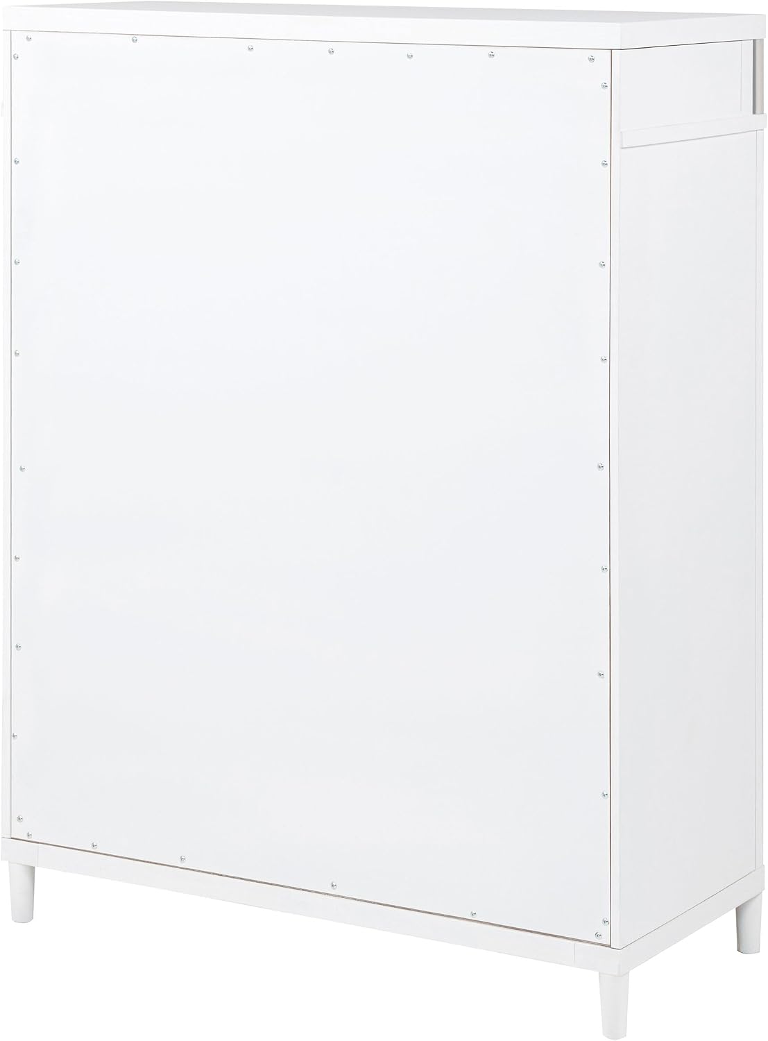 Coaster Home Furnishings - Gracemont - Wood - 5-Drawer Chest of Drawers with Bar Pull Handles, Rounded Corners, Metal Tube Accents and Felt-Lined Top - Bedroom - White - 225075