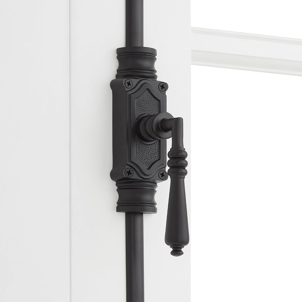 Signature Hardware 955213-4.75 Romlain 72 Inch Tall Window Cremone Security Bolt - Matte Black