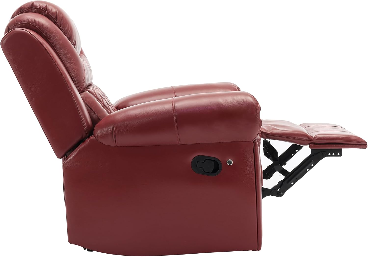 Merax Recliner Chairs Home Theater Seating with LED Light Strip for Living Room Bedroom, Faux Leather