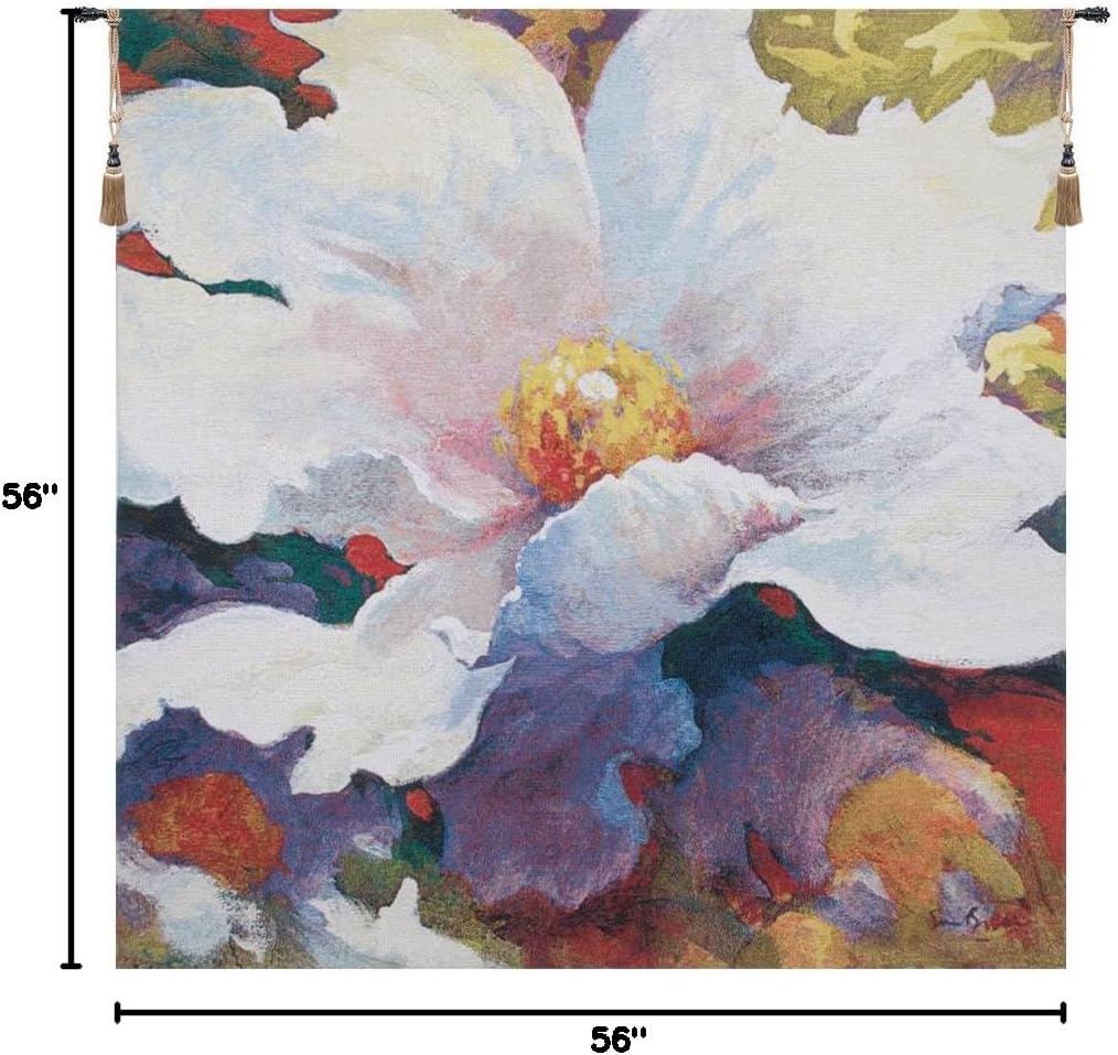 Because Of You By Simon Bull Belgian Tapestry Wall Hanging - 56 in. x 56 in. CottonWool by Simon Bull