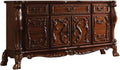 Acme Dresden 7 Drawers Dresser and Server in Cherry Oak