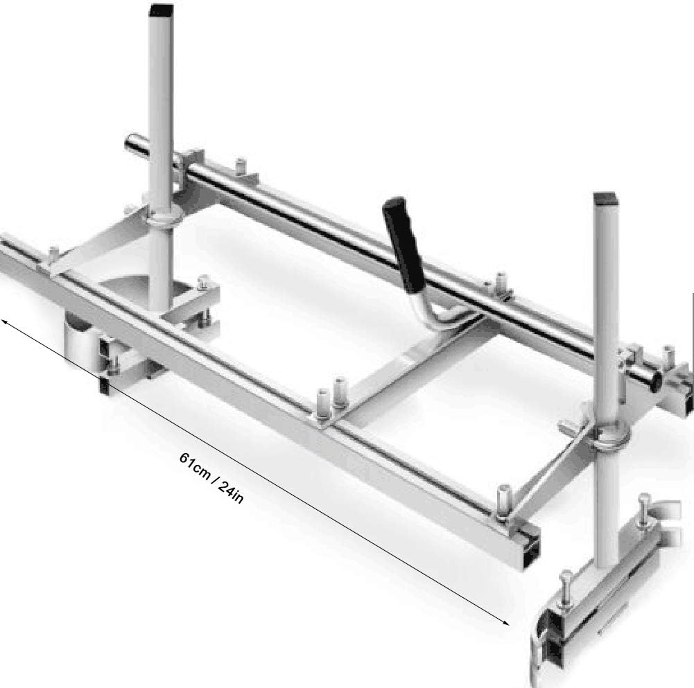 Aluminum Steel Plate Portable Chainsaw Mill Lumber Cutting Tool 14in-24in Chain Saw Woodworking Efficient Builders Outdoor Enthusiasts