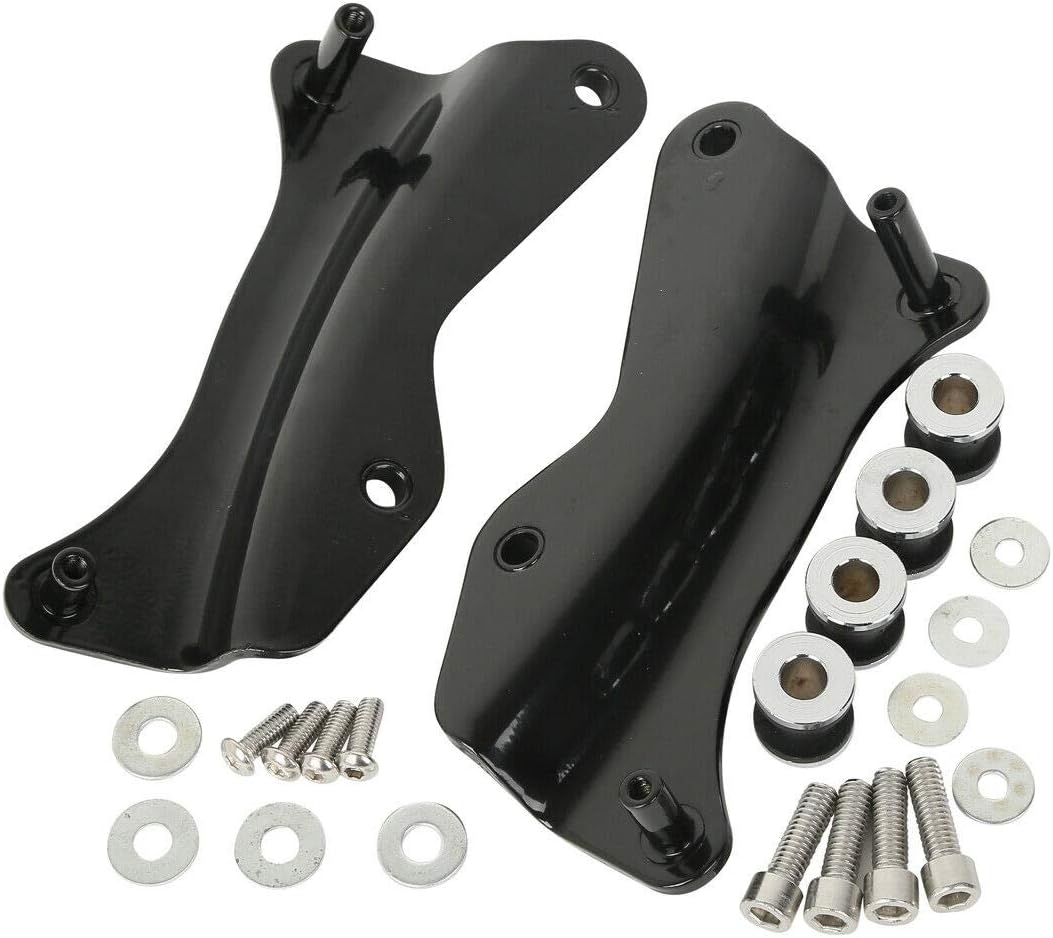 TCMT Chopped Black Latches Trunk Backrest Luggage Rack Mounting Rack Docking Hardware Fit For Harley 2014-2025 Touring CVO Road King Road Glide Street Glide Electra Glide Pack