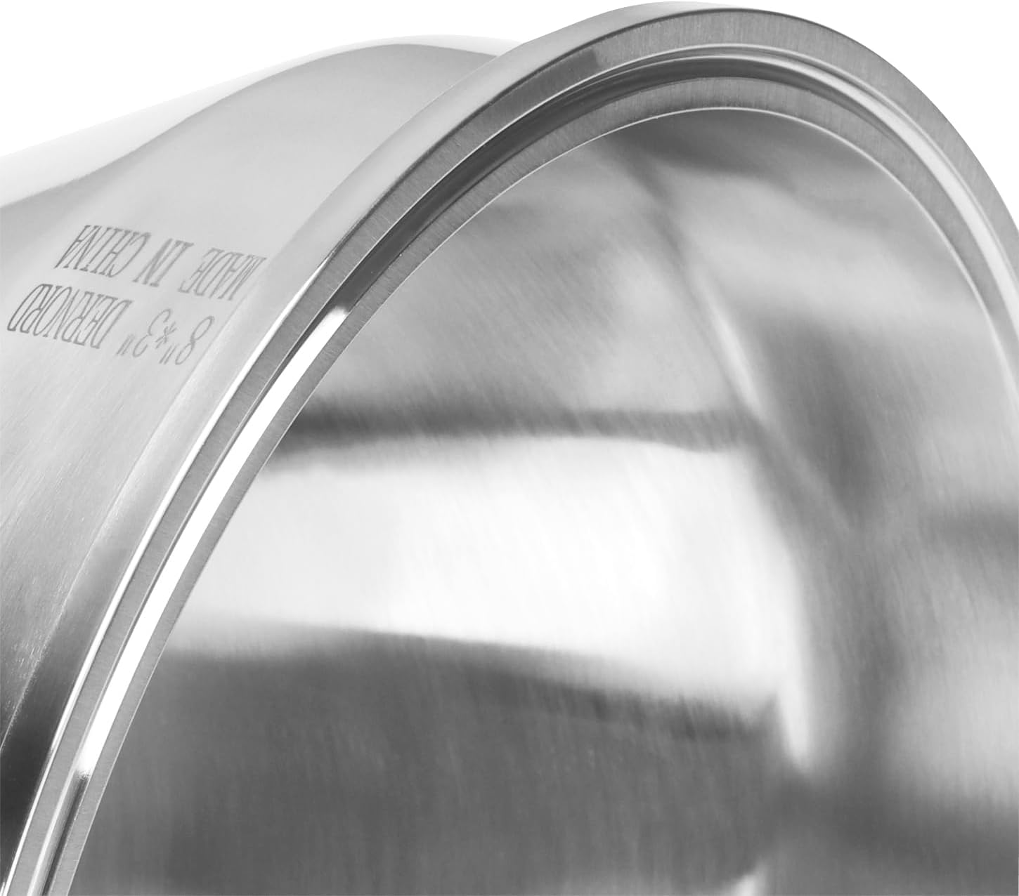 DERNORD Sanitary Fitting Reducer Fitting SUS304 Tri Clamp Ferrule Style 8' Tube OD to 3' Tube OD