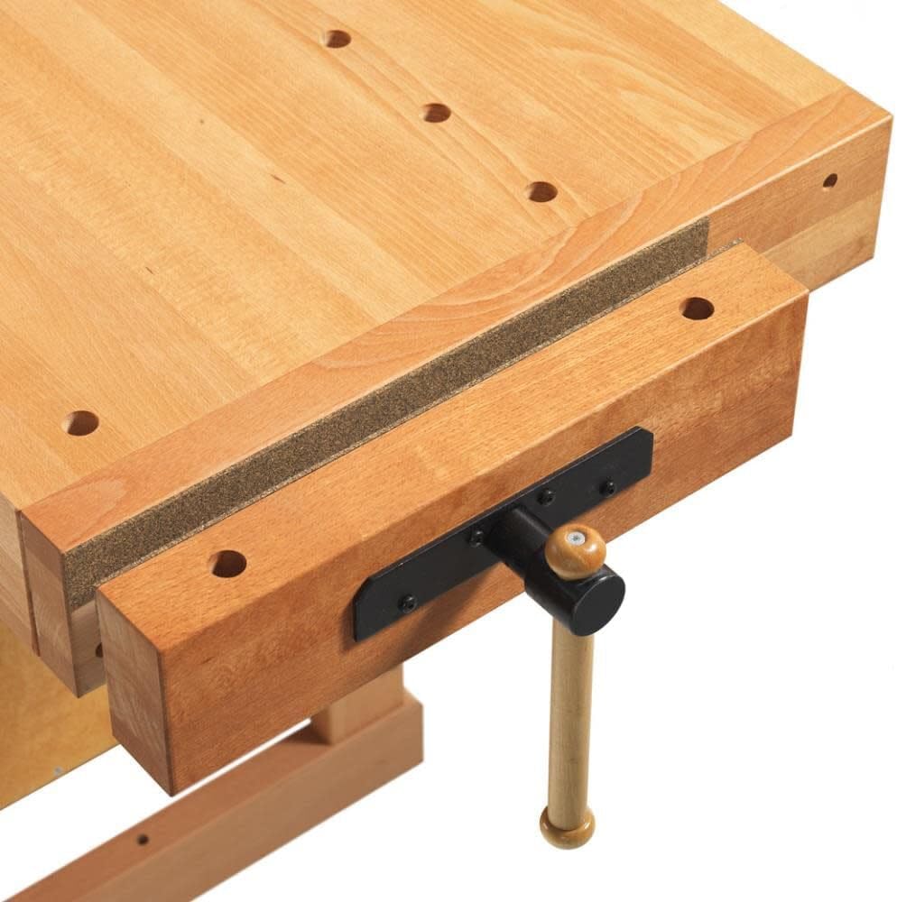 Sjobergs Elite 1500 Beech Woodworking Workbench with Dual Vises, Dog Holes & Modular Accessories – Professional European Shop Bench SJO-99352K (Elite 1500 + Cabinet SM03 + Accessory Kit)
