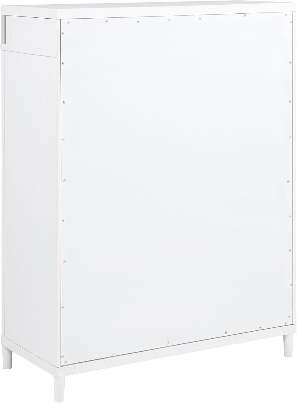 Coaster Home Furnishings - Gracemont - Wood - 5-Drawer Chest of Drawers with Bar Pull Handles, Rounded Corners, Metal Tube Accents and Felt-Lined Top - Bedroom - White - 225075