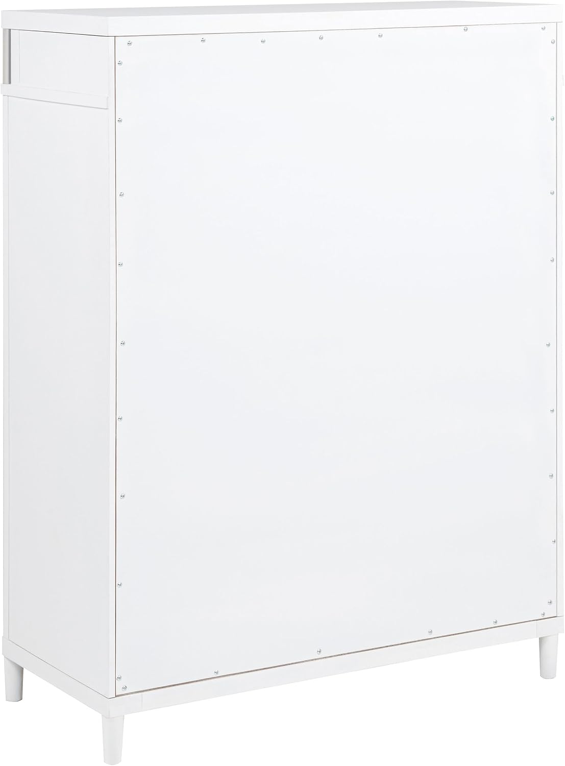 Coaster Home Furnishings - Gracemont - Wood - 5-Drawer Chest of Drawers with Bar Pull Handles, Rounded Corners, Metal Tube Accents and Felt-Lined Top - Bedroom - White - 225075
