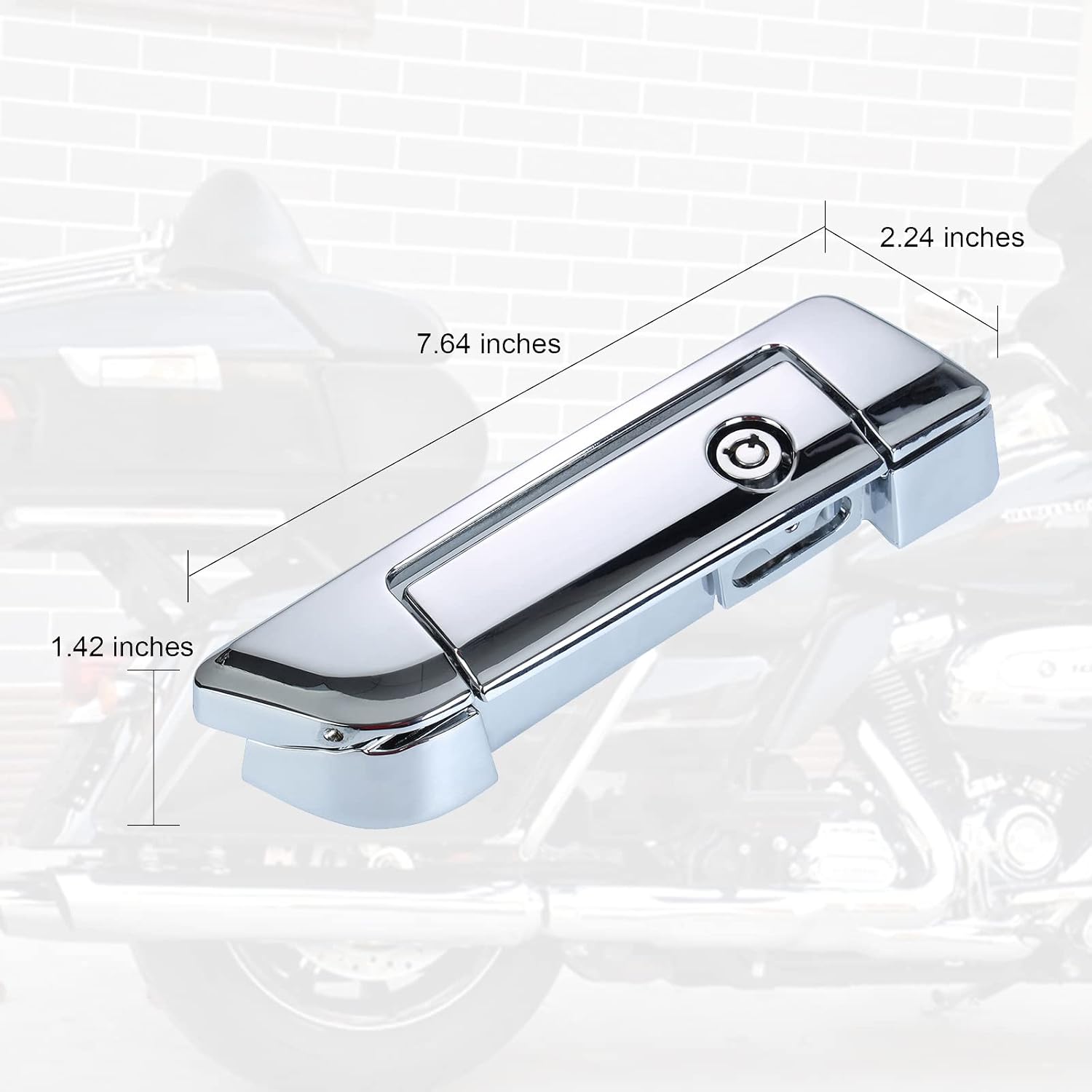 Tour Pack Latches Hinges Fit for Harley Touring Razor Chopped King Pak Road King Road Glide Street Glide Electra Glide 2014-2025 Chrome