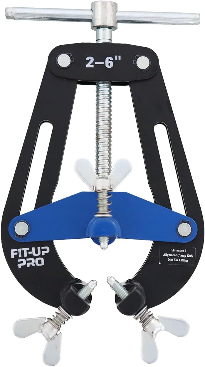 B&B Pipe 1221 PDQ Pipe Clamp (Medium) fits 2' to 6' Pipe for Pipe Fitting, Fit Up, and Welding
