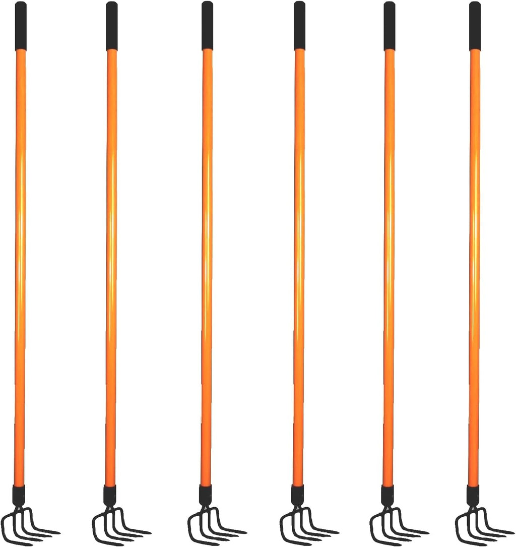 Ashman Garden Cultivator (6 Pack)– Sturdy Hand Tiller/Cultivator – Heavy Duty Blade for Digging, Loosening Soil and Weeding – Rubber Grip Handle for a Strong Hold – Rust Resistant.