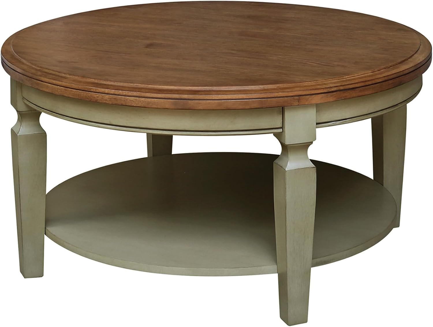 International Concepts Vista Round Hickory Stone Coffee Table