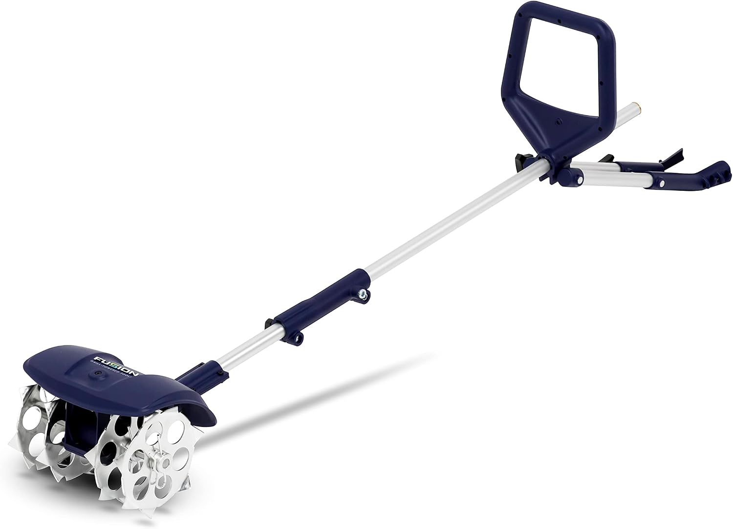 Fusion Drill-Powered Cultivator, Compatible with Most Cordless Drills, Adjustable Cultivating Width Up to 8', Cultivating Depth Up to 5.5', Adjustable Length, Model: 46007