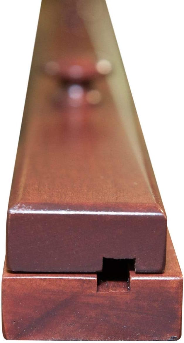 RRD Amish Made Wooden Quilt Rack Wall Mount - Rustic Tapestry Hangers for Rugs, Tapestries & Quilts - Cherry Wood, Cherry Stain, 30' Long
