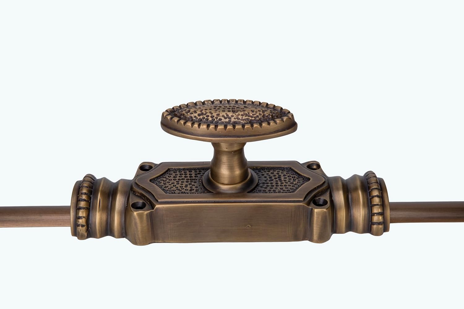 Antique Brass Door Cremone Bolt - 9 ft Durable Solid Brass Build, Rust Resistant, Easy Installation, Vintage Style for Tall Doors, Perfect for Any Decor