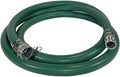 Gloxco Heavy Duty Green PVC Suction Hose Assembly for Water Transfer, 2' Inside Diameter, Installed Male x Female Cam and Groove Fittings, 20 ft Length