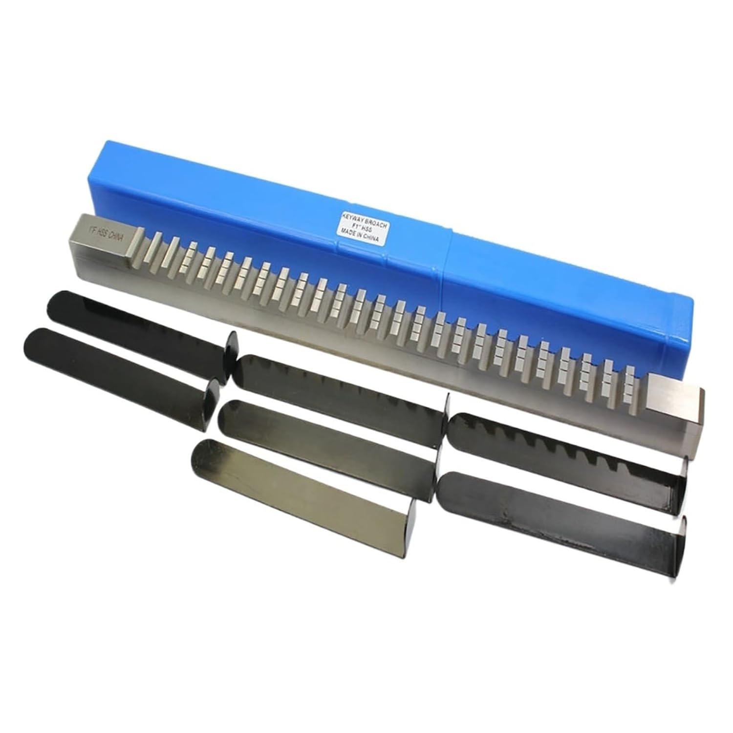 Push-Type Keyway Broach 25mm F, with Shims American Push Metric Sized CNC Keyway Cutting Tools Heat Resistance
