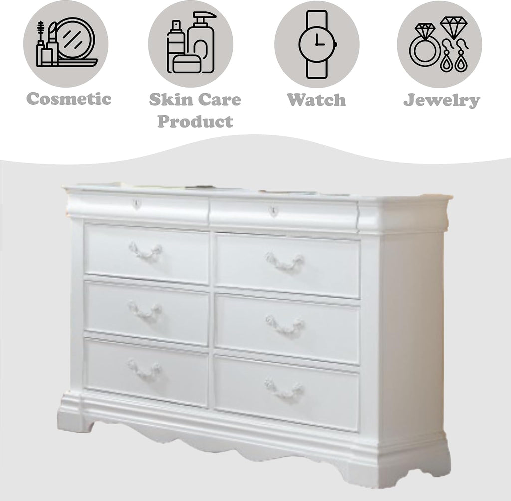 ACME Furniture Estrella Dresser, White, One Size