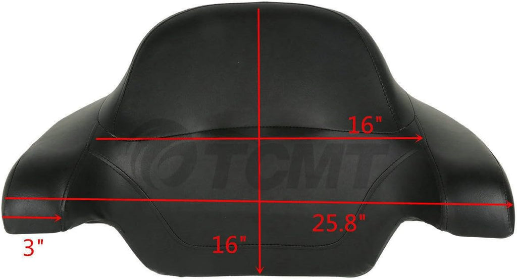 TCMT Chopped Black Latches Trunk Backrest Luggage Rack Mounting Rack Docking Hardware Fit For Harley 2014-2025 Touring CVO Road King Road Glide Street Glide Electra Glide Pack