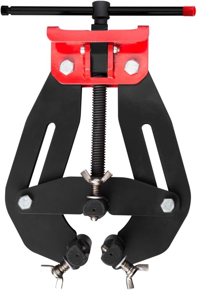 Steelman 6-inch Ultra Clamp Pipe Clamp for Welding, 2 to 6-inch Pipes, Quick-Release Button, T-Handle Rapid Adjustment, Pipe Alignment Tool