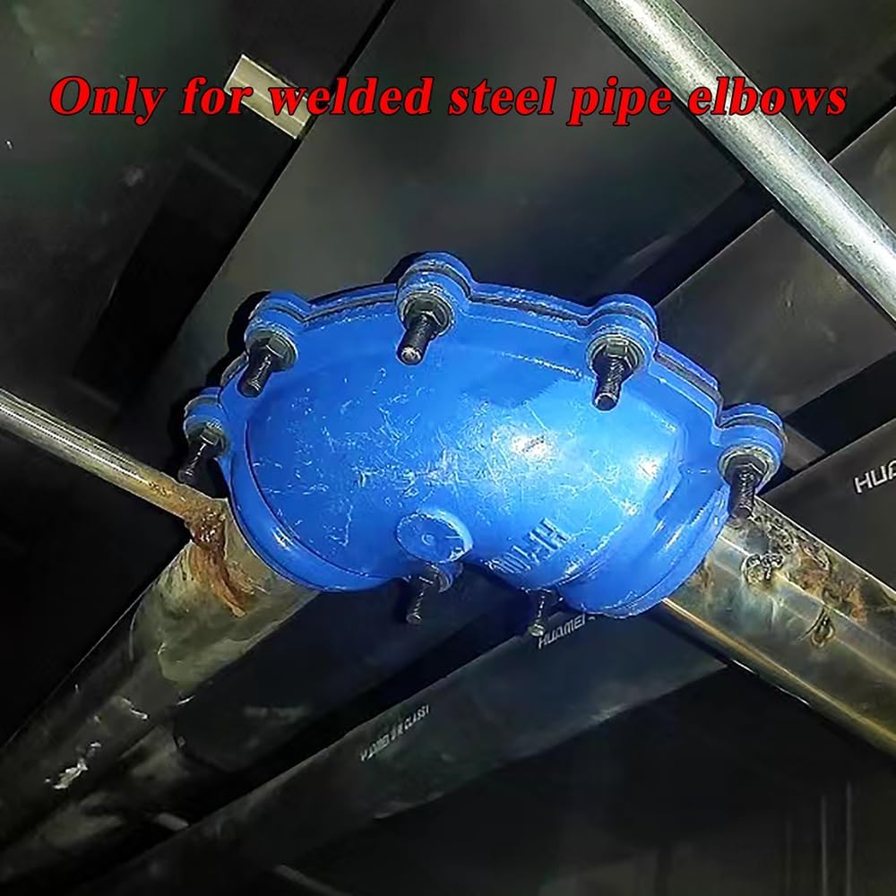 Pipe Repair Clamp For 2-1/2 Inch Welded Steel Pipe Elbow(OD of the Pipe and Elbow are 3 inch),90 Degree Elbow Leak Sealer,Long Radius,Only Suitable for Welded Steel Pipes