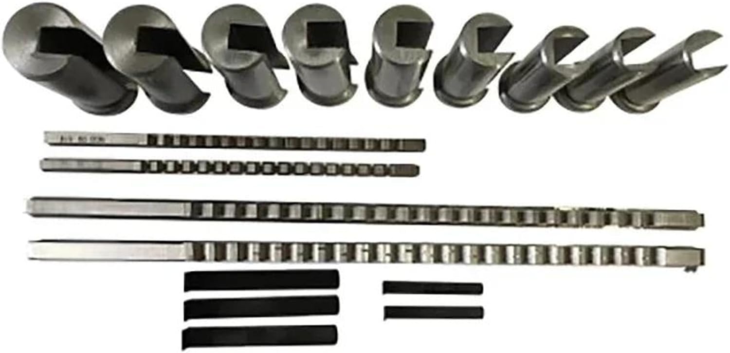 Keyway Broach 18pcs HSS 4mm 5mm 6mm 8mm Broaches 12-28 Cutting Broaching Bushings Tool Kit Industrial Tools