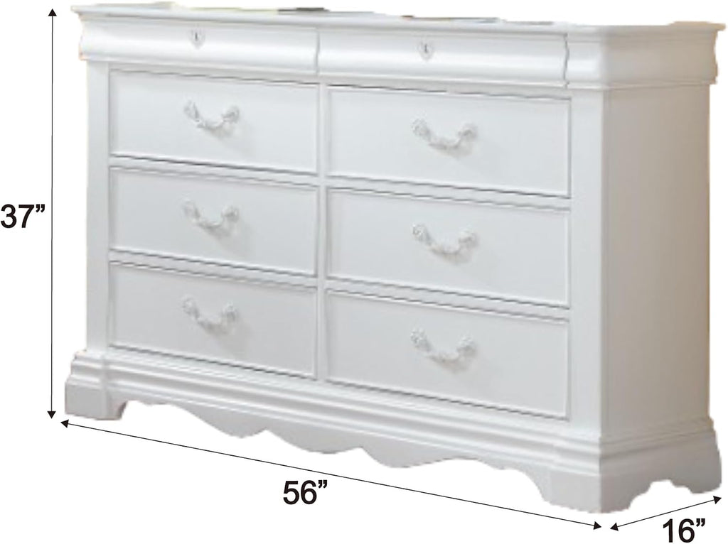 ACME Furniture Estrella Dresser, White, One Size