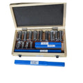 Keyway Broach Kit 22pcs hss Groove Keyway Broach broaches Set Key Tool Bushing Shim Set Metric 12-30 HSS Keyway Tool