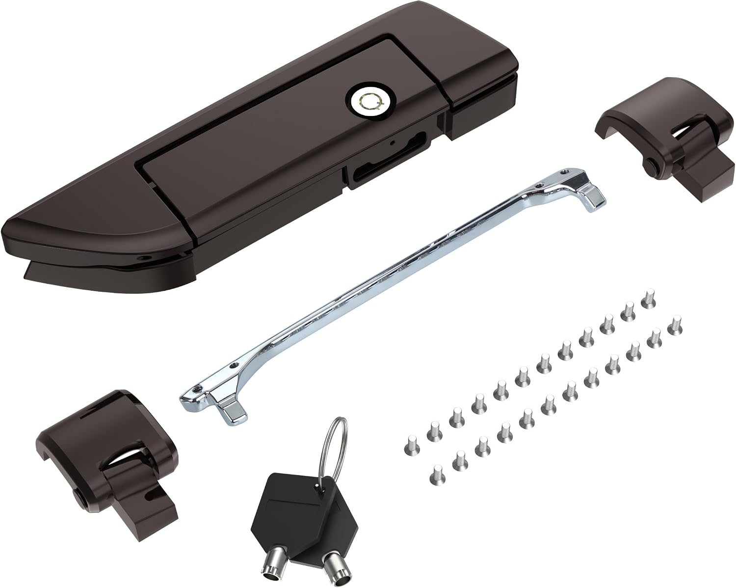 Tour Pack Latches Hinges Fit for Harley Touring Razor Chopped King Pak Road King Road Glide Street Glide Electra Glide 2014-2025 Black Jack Metallic