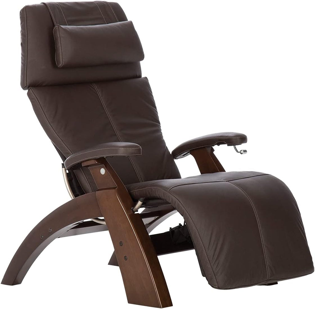 Human Touch Perfect Chair PC-350 Power Recliner – Zero Gravity Electric Chair for Adults, Breathable Top Grain Leather, Lumbar Support, Living Room & Home Office, Dark Walnut Espresso, 3-Year Warranty