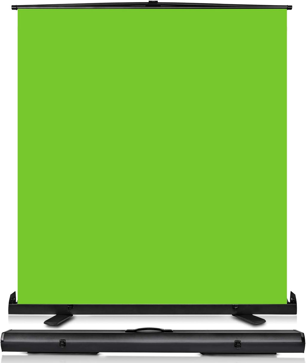 Yesker Upgrade Green Screen 73.2x77.5 inch Wider 180cmx 196cm Background Collapsible Chromakey Photo Backdrop Portable Pull Up with Aluminium Base Wrinkle-Resistant Fabric for Video Studio Live Game