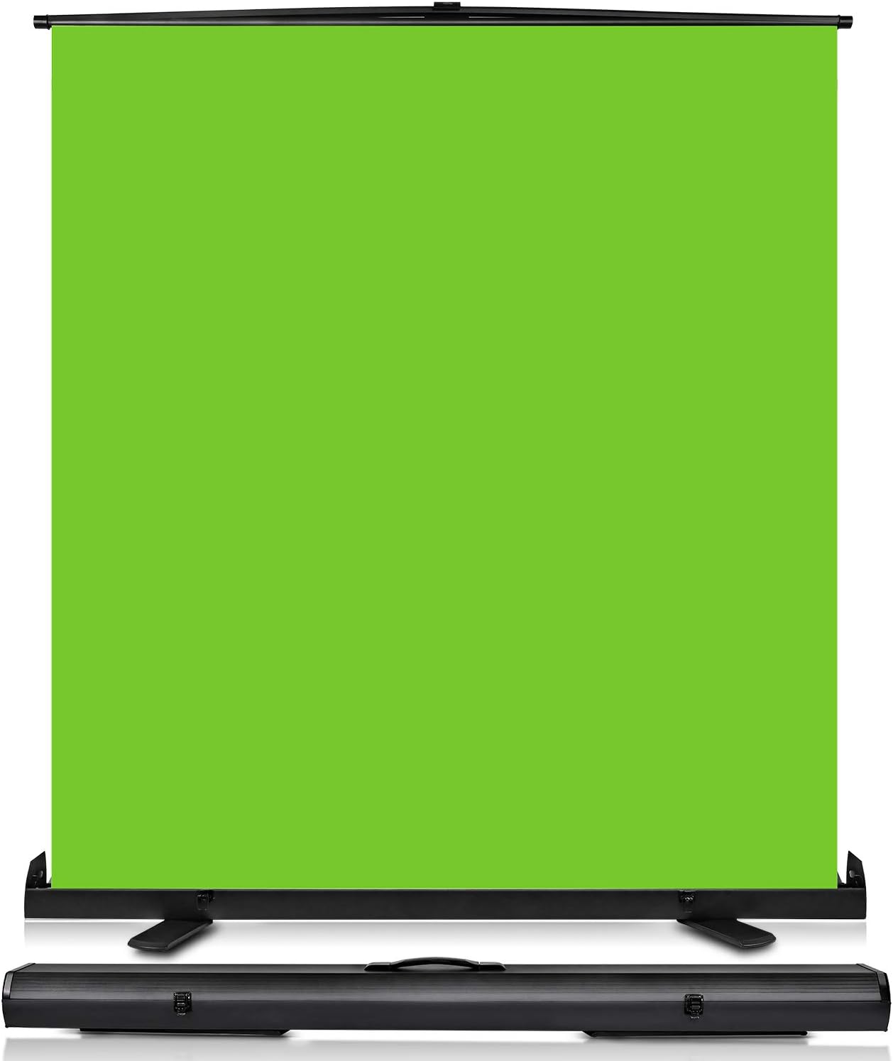 Yesker Upgrade Green Screen 73.2x77.5 inch Wider 180cmx 196cm Background Collapsible Chromakey Photo Backdrop Portable Pull Up with Aluminium Base Wrinkle-Resistant Fabric for Video Studio Live Game