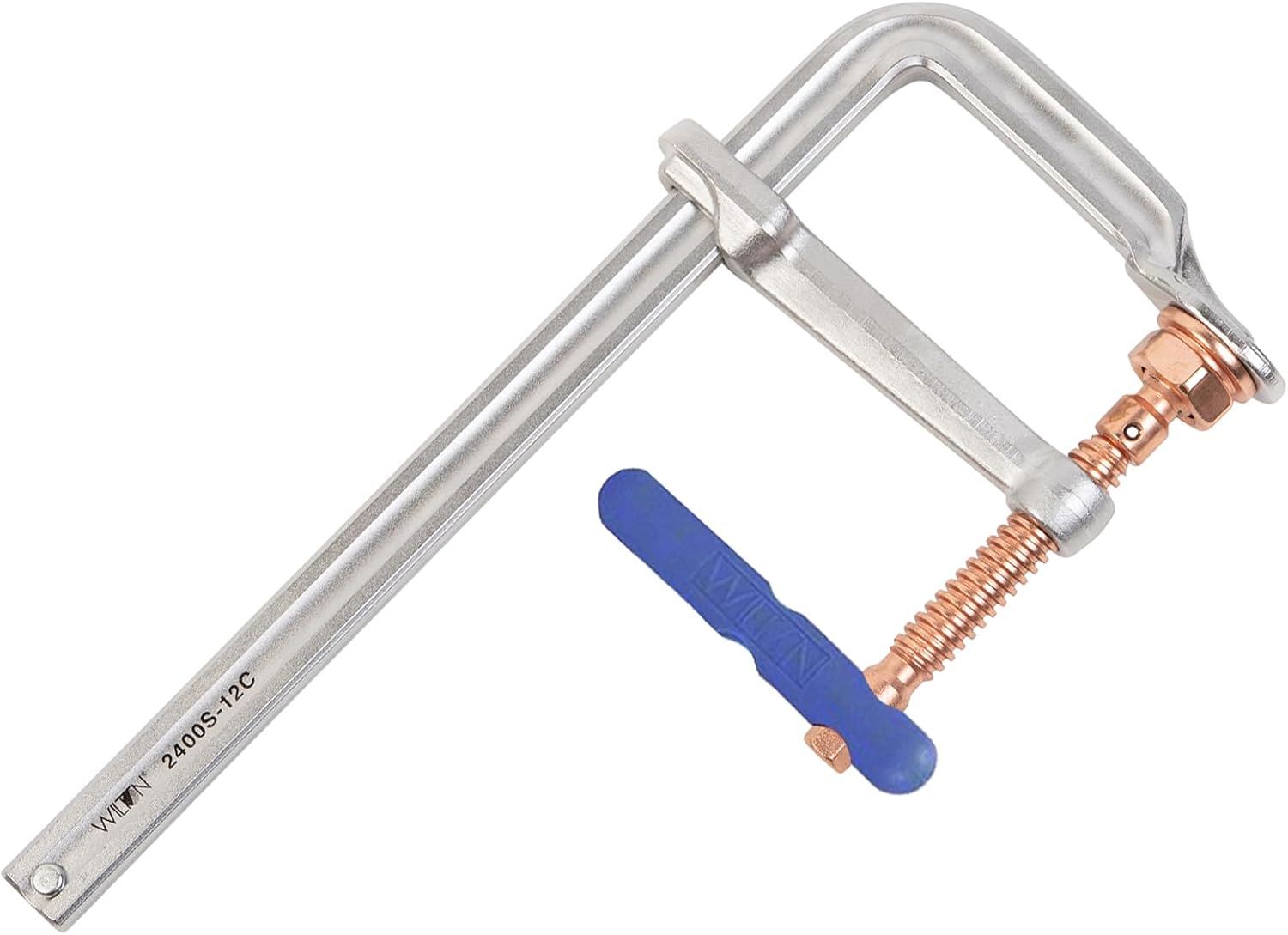 Wilton Spark-Duty Regular F-Clamp, 12' Opening, 5-1/2' Throat, 2660 Lbs. Clamping Force (Model 2400S-12C)