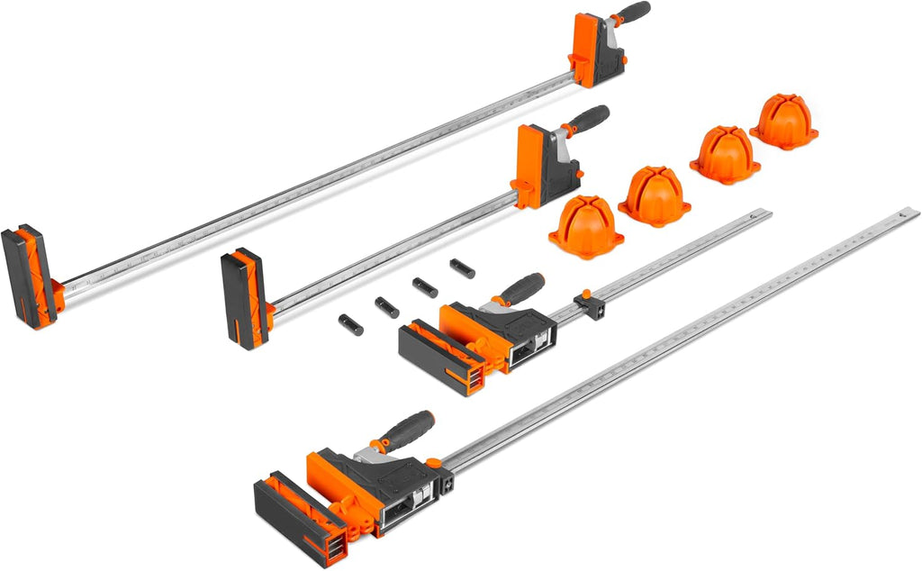 WEN Parallel Clamp Kit with Two 24-Inch Clamps, Two 50-Inch Clamps, and Framing Kit (CLP14A)