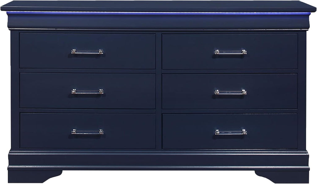 Global Furniture USA Charlie Blue Dresser