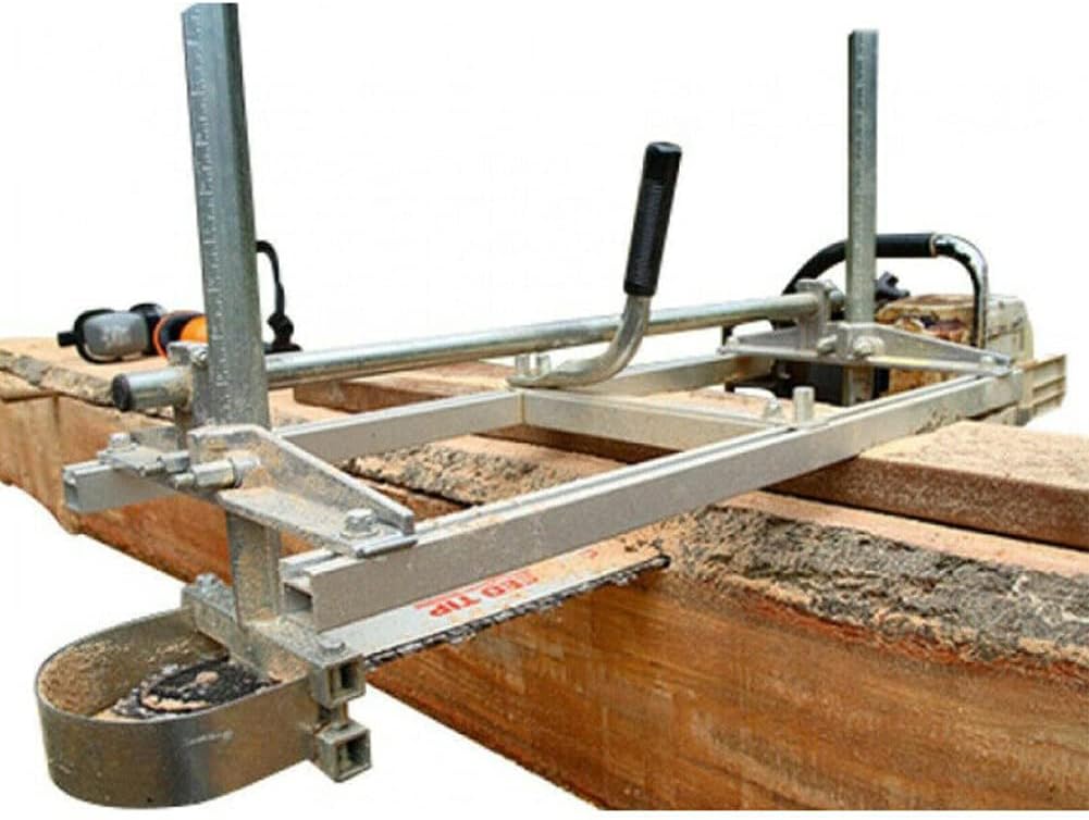 Aluminum Steel Plate Portable Chainsaw Mill Lumber Cutting Tool 14in-24in Chain Saw Woodworking Efficient Builders Outdoor Enthusiasts