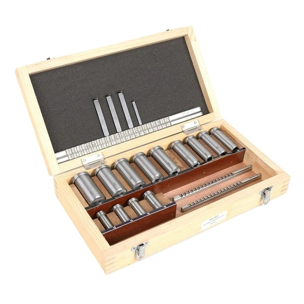22pcs Keyway Broach Set HSS Metric Keyway Cutting Tool Knife for CNC Machine Groove Heat Resistance