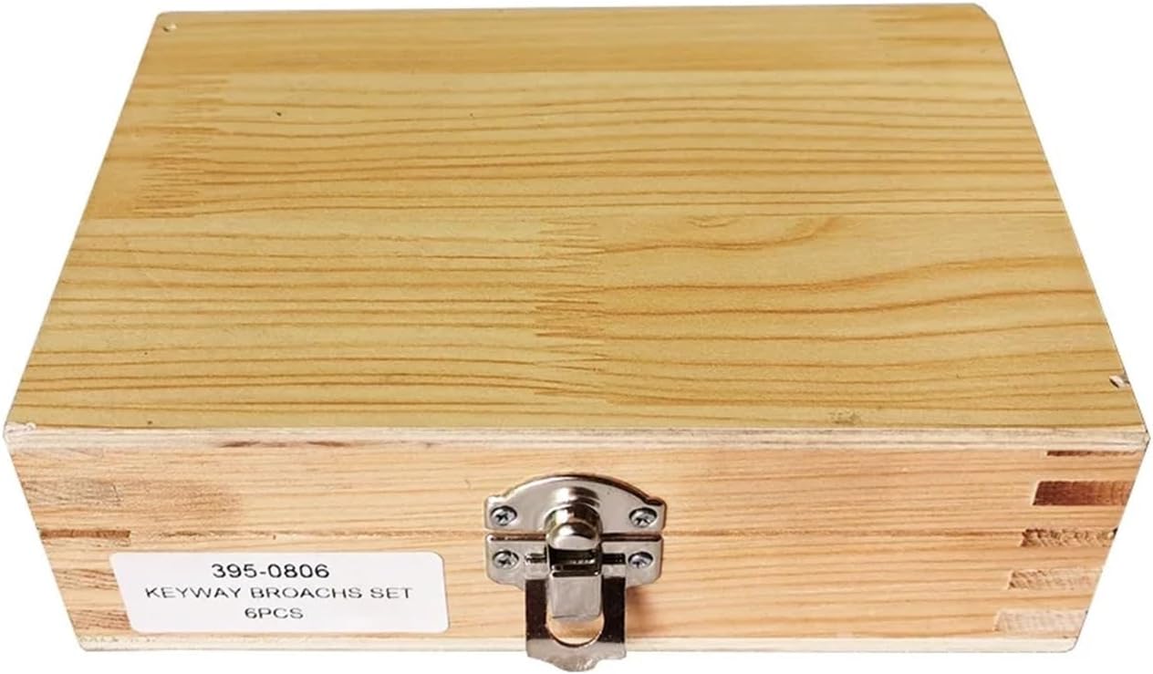 Push Type Keyway broaches HSS Keyway Broach Set Metric Sized 2mm 3mm Broaches 6/8/10 Collared Bushings with Shims CNC Cutting Tools
