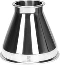 DERNORD Sanitary Fitting Reducer Fitting SUS304 Tri Clamp Ferrule Style 8' Tube OD to 4' Tube OD