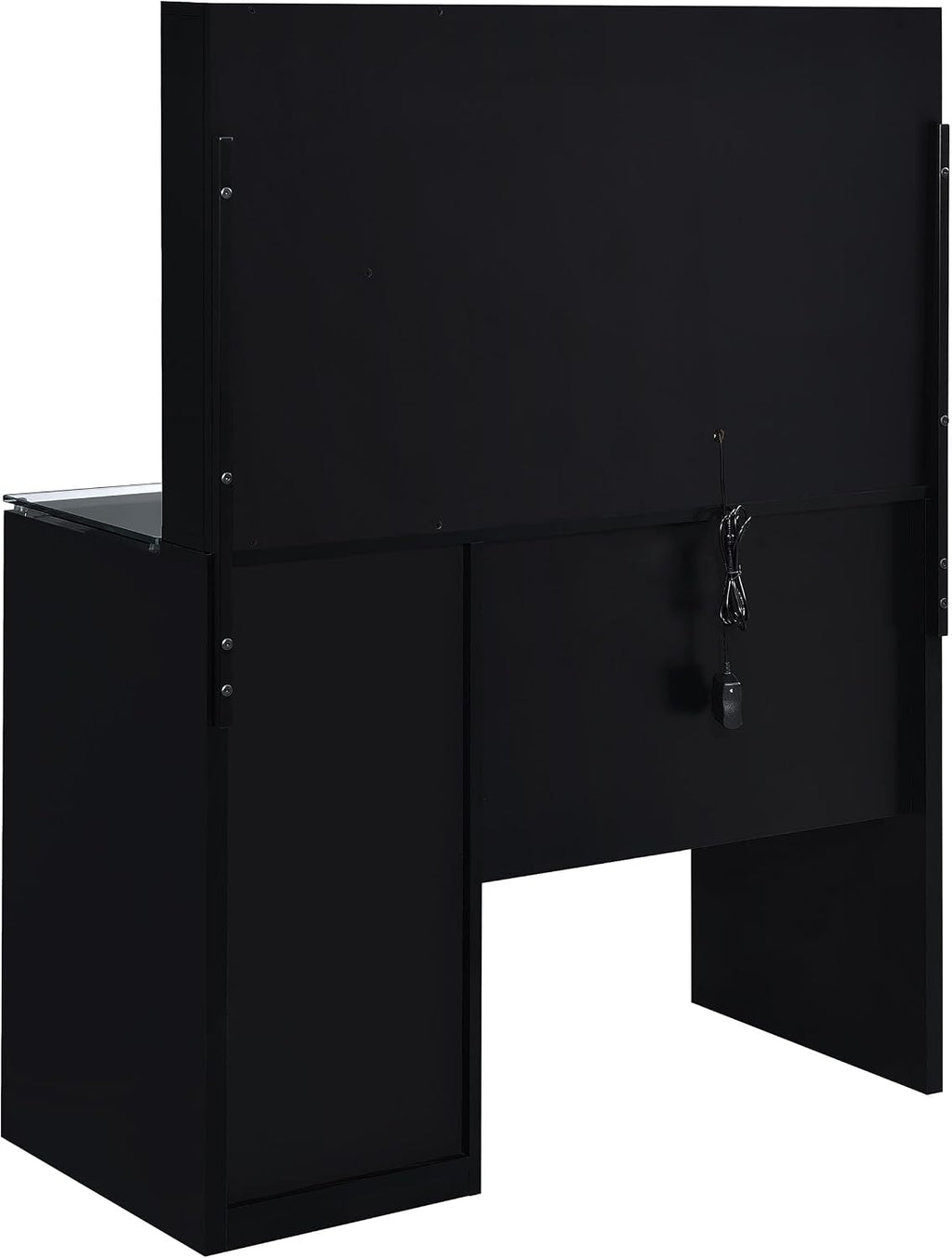 Coaster Home Furnishings Flora 2-Drawer Vanity Set with Led Mirror Black High Gloss